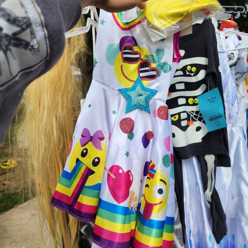 New Jo-Jo Colorful Emoji Kids Costume, SMALL - Picture 3 of 3